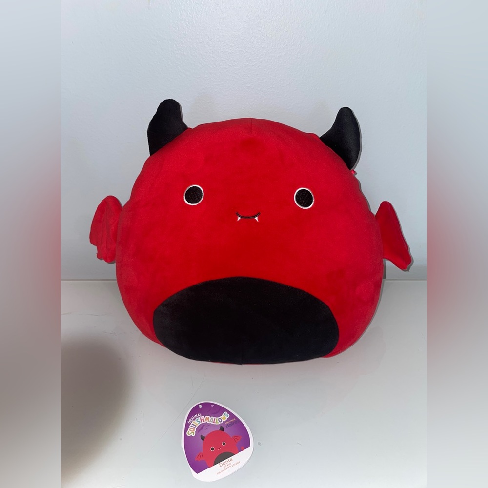 12” Claire’s Exclusive Brand New Dante The Devil Bat Squishmallow Kellytoys